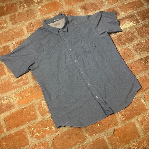 Columbia Sportswear Company Other - Men's Blue Columbia Omni Wick Button up Short Sleeve Shirt Size XL